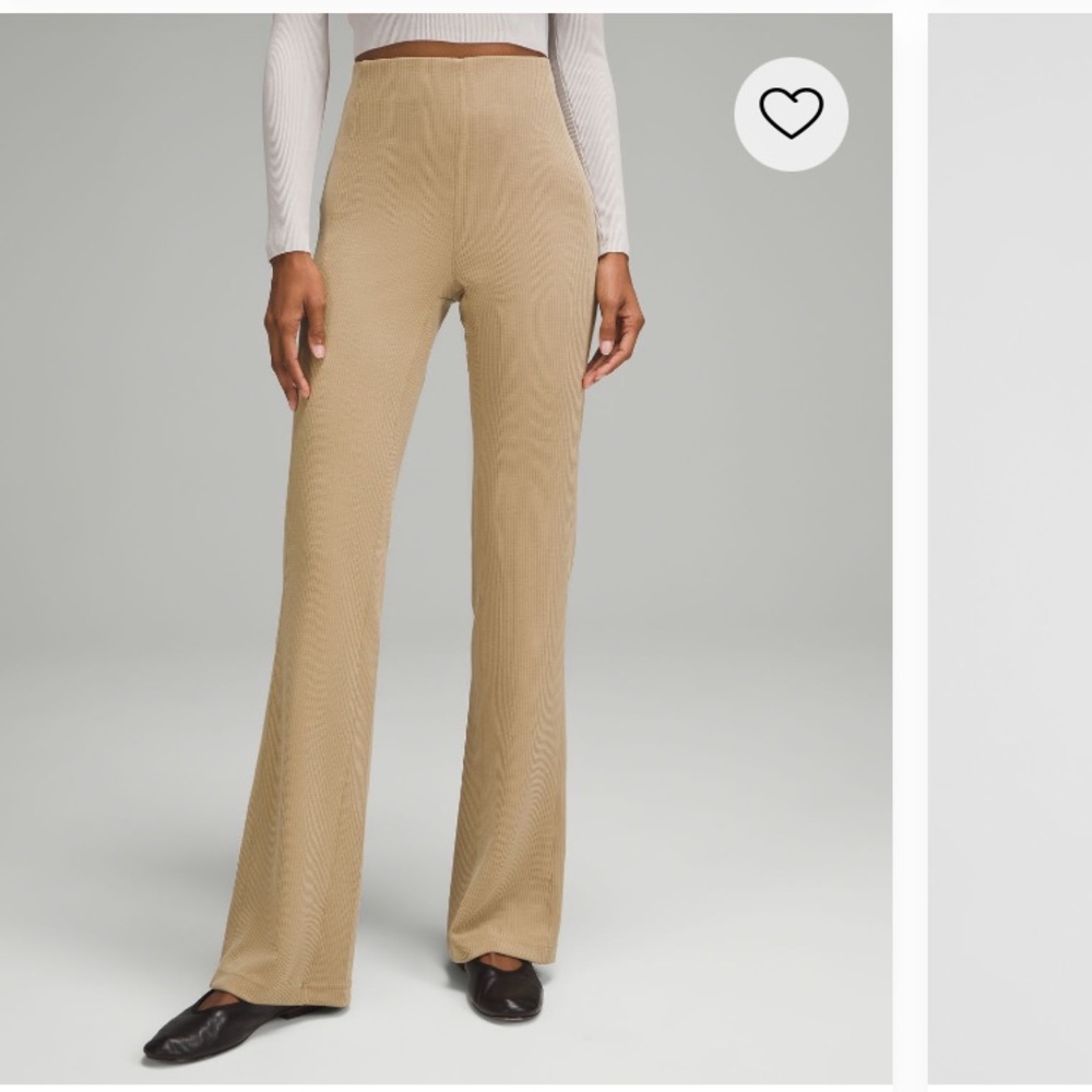 Ribbed softstreme flared pants *regular